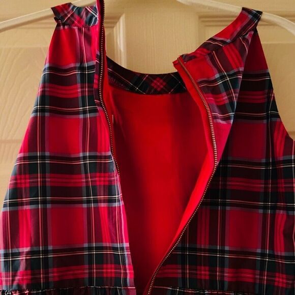 Vineyard Vines Girls' Nantucket Tartan Taffeta Dress (Size 16) - Picture 7 of 14